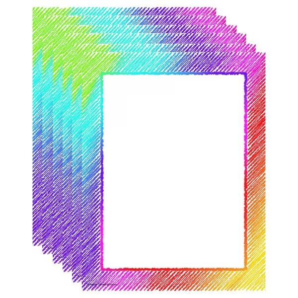Colorful Scribble Computer Paper, Letter Size, 300PK, Teacher Created Resources, Mfr#: 2688
